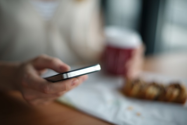 person on phone