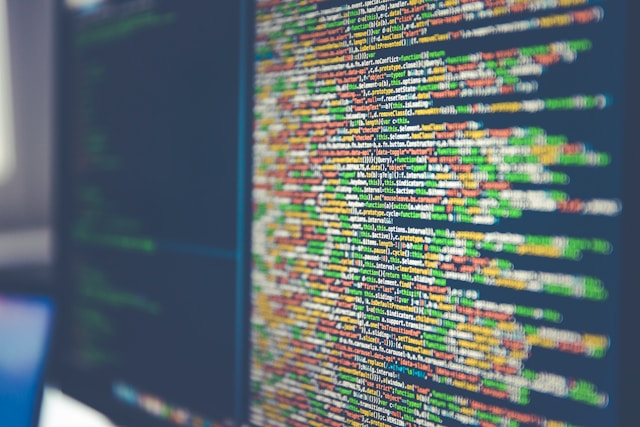 page of code